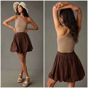 Pilcro Parachute 🪂 Mini Skirt Brown